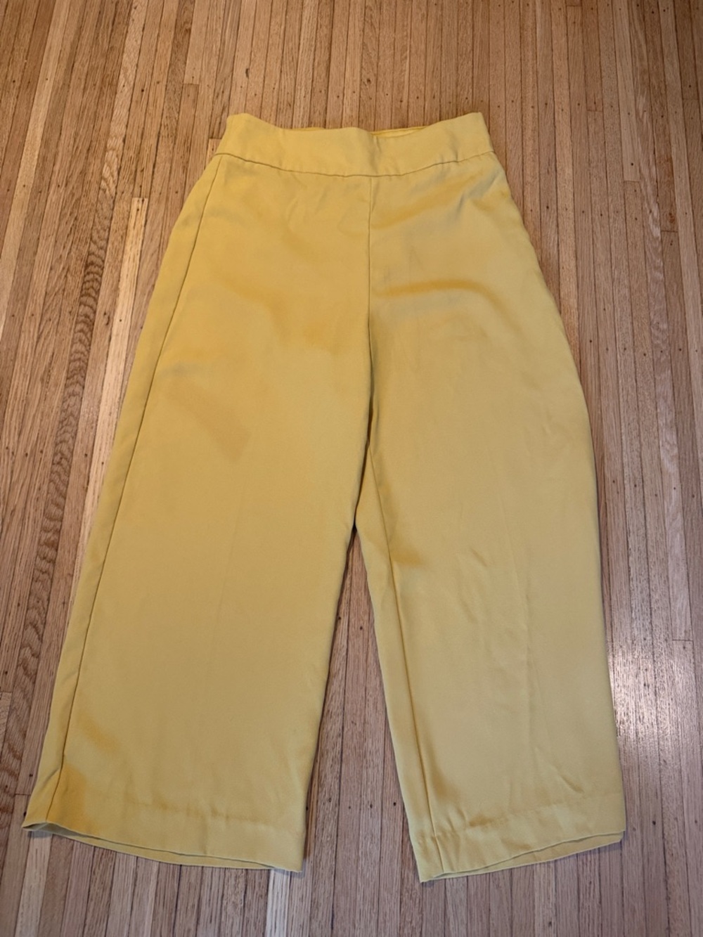 Express Mustard Cropped Culottes